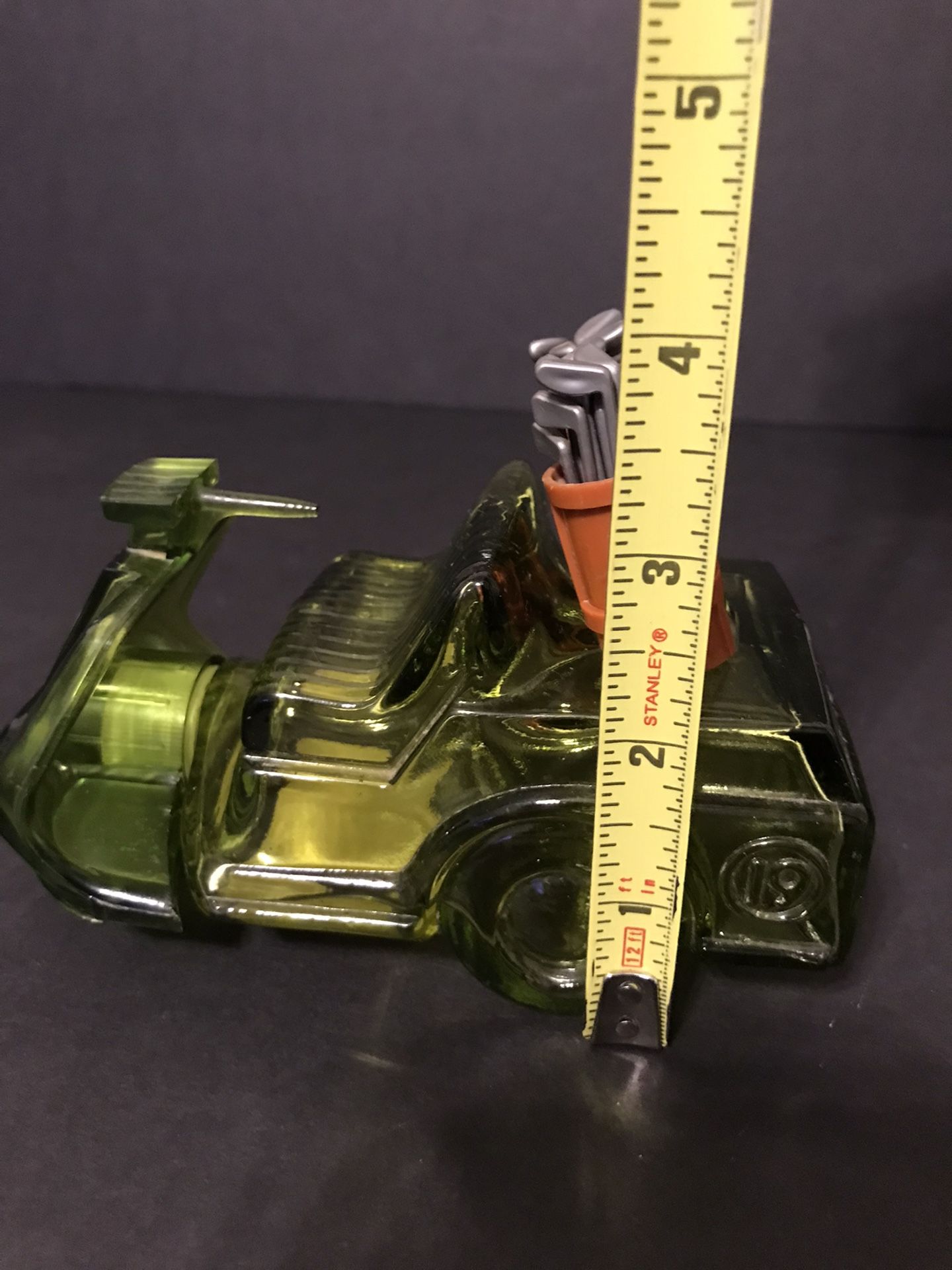 Set of 4 Vintage Avon Vehicles- VW Bug, Winnebago RV, Mail Truck, & Golf Cart