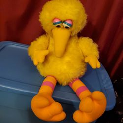 1985 Vintage Big Bird Doll From Sesame Street Live