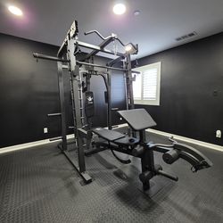 Smith Machine 2001 | Multi-Use Adj Bench | Gym Equipment | Fitness | Squat Rack | Excercise |🔴WEIGHTS AND BARBELL SOLD SEPARATELY 🔴 FREE DELIVERY 🚚