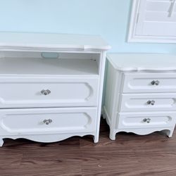 White dresser Set 