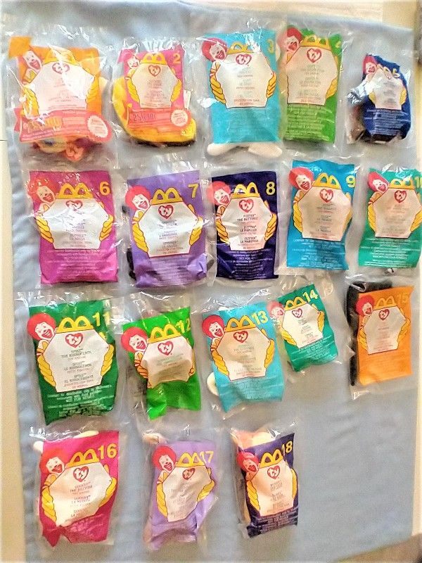 McDonald’s Teenie beanie baby set of 18 2000 --