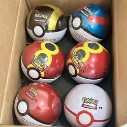Pokemon Poke ball Tins G25 - 6 pack