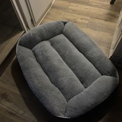 Large Plush Dog Bed - New 