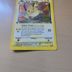 pokemon dark raichu card Dark Raichu Pokemon Card Credit Card Skin main image 1