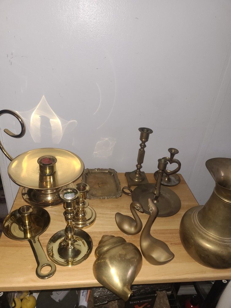 Vintage. Misc Solid Brass.