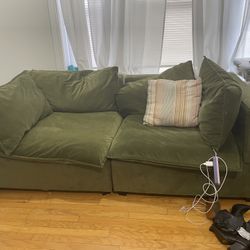 Modular Olive Couch For Sale 