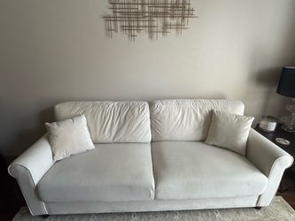 Velvet Beige Couch