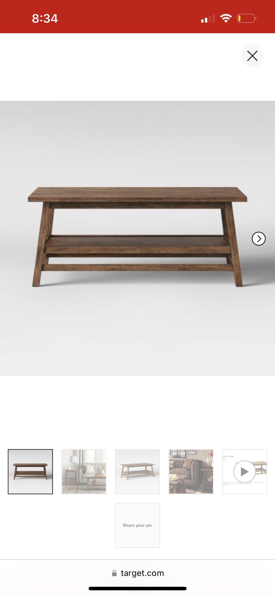 Threshold Coffee Table