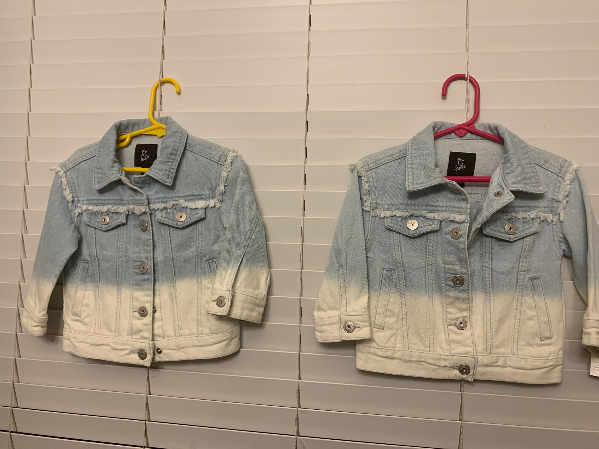 Two new jean jackets for girls size 18 month