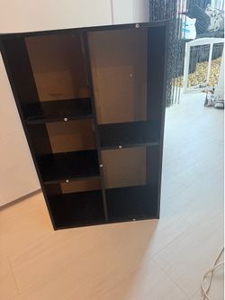 Black 6-Cube Storage Shelf – $25 OBO