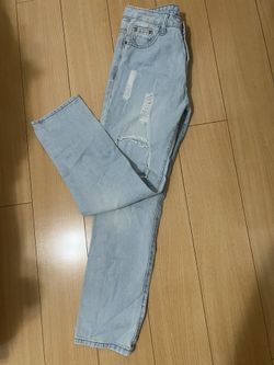 Shein Light Wash Baggy Denim Jeans - Size S