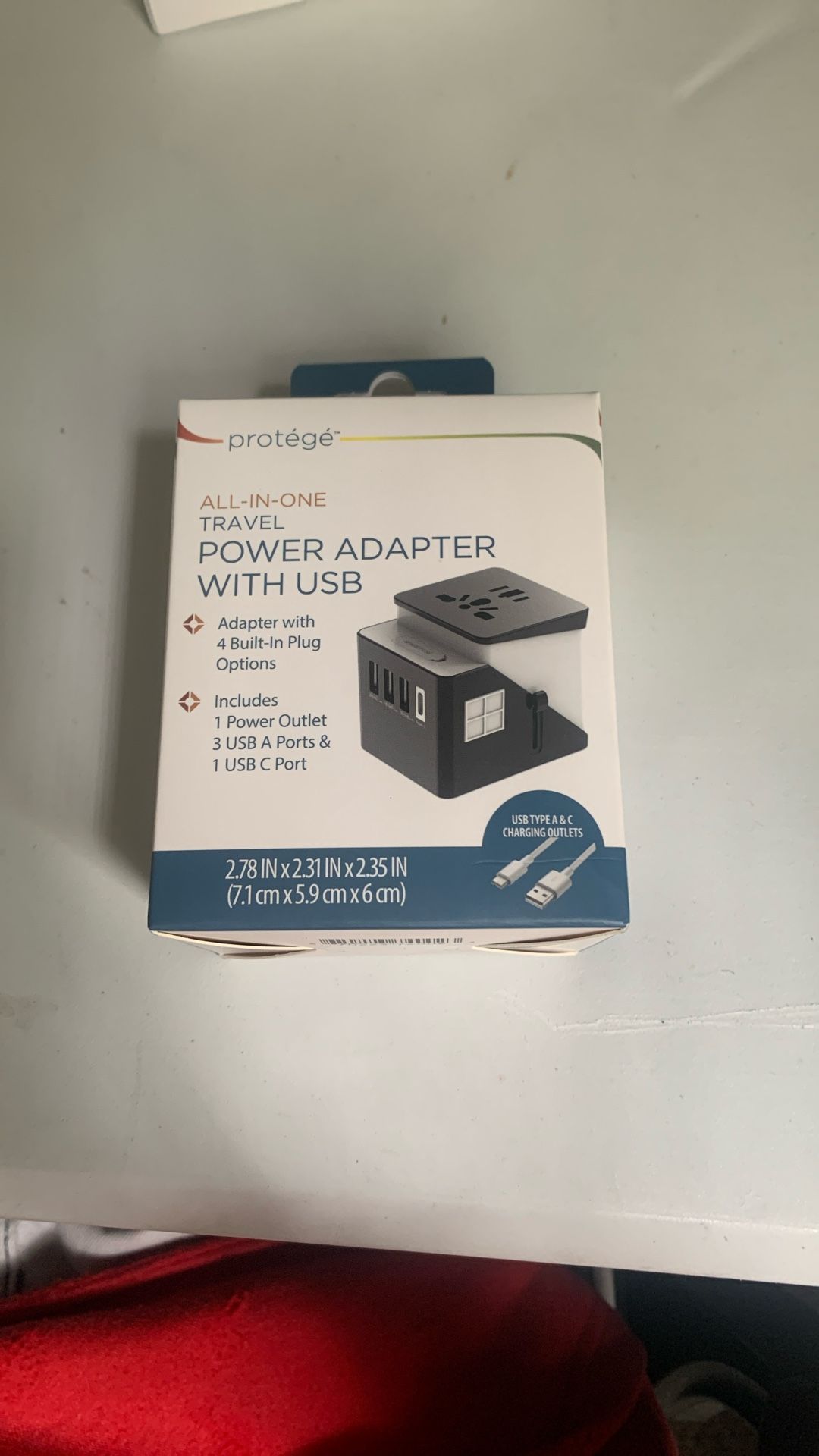 All-In-One Travel Power Adapter With Usb