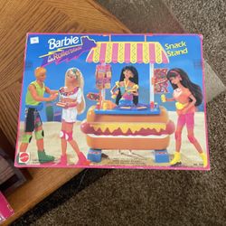Barbie rollerblade snack stand