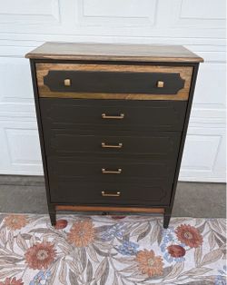 Refinished vintage dresser