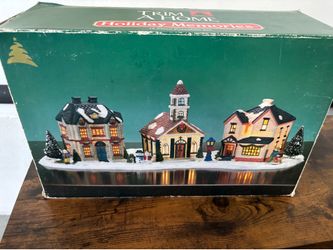 Christmas light up village