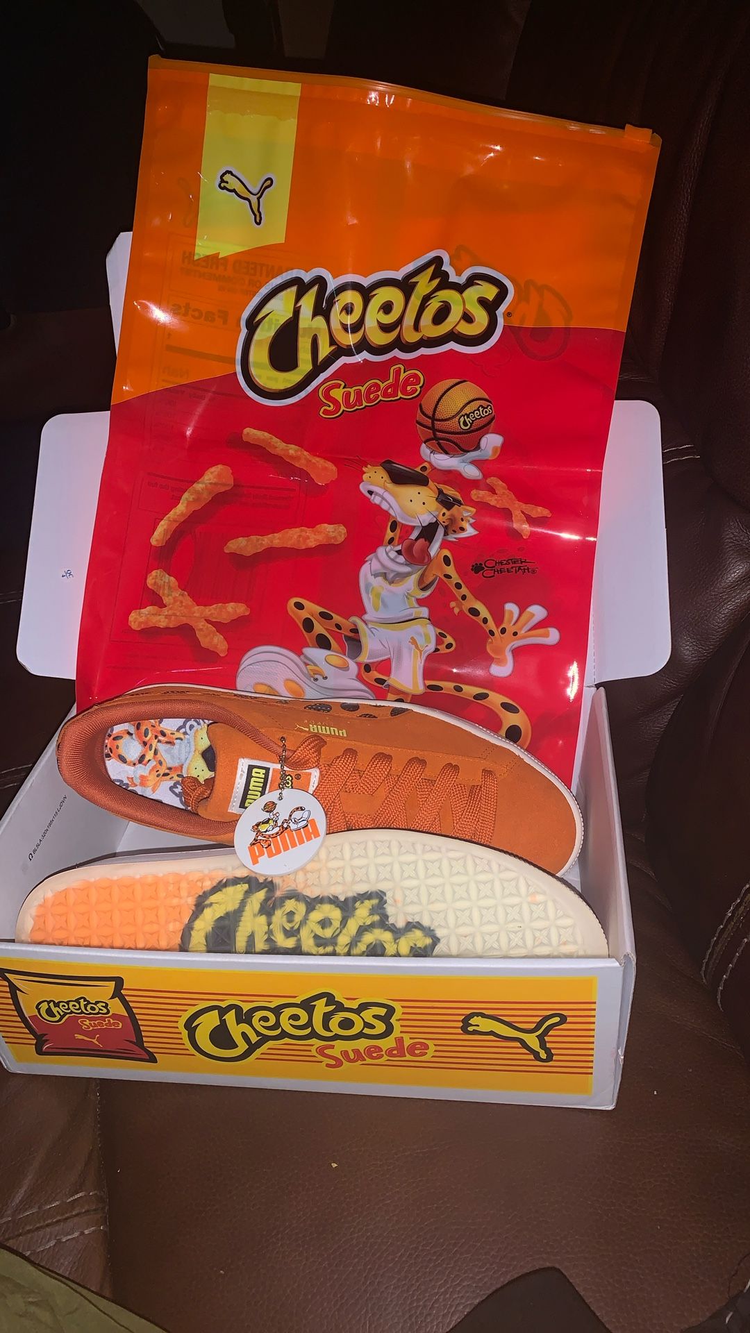 Limited Edition “Cheeto Suede” Pumas Size 10