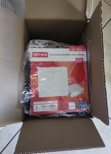  4- New LED Square Mini Light  Panels With Junction Box