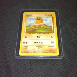 Rare Old 1999 Pokemon - Diglett Card 47/102