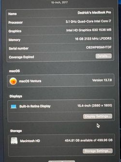 2018 Apple MacBook Pro – Great Condition – Lightly Used