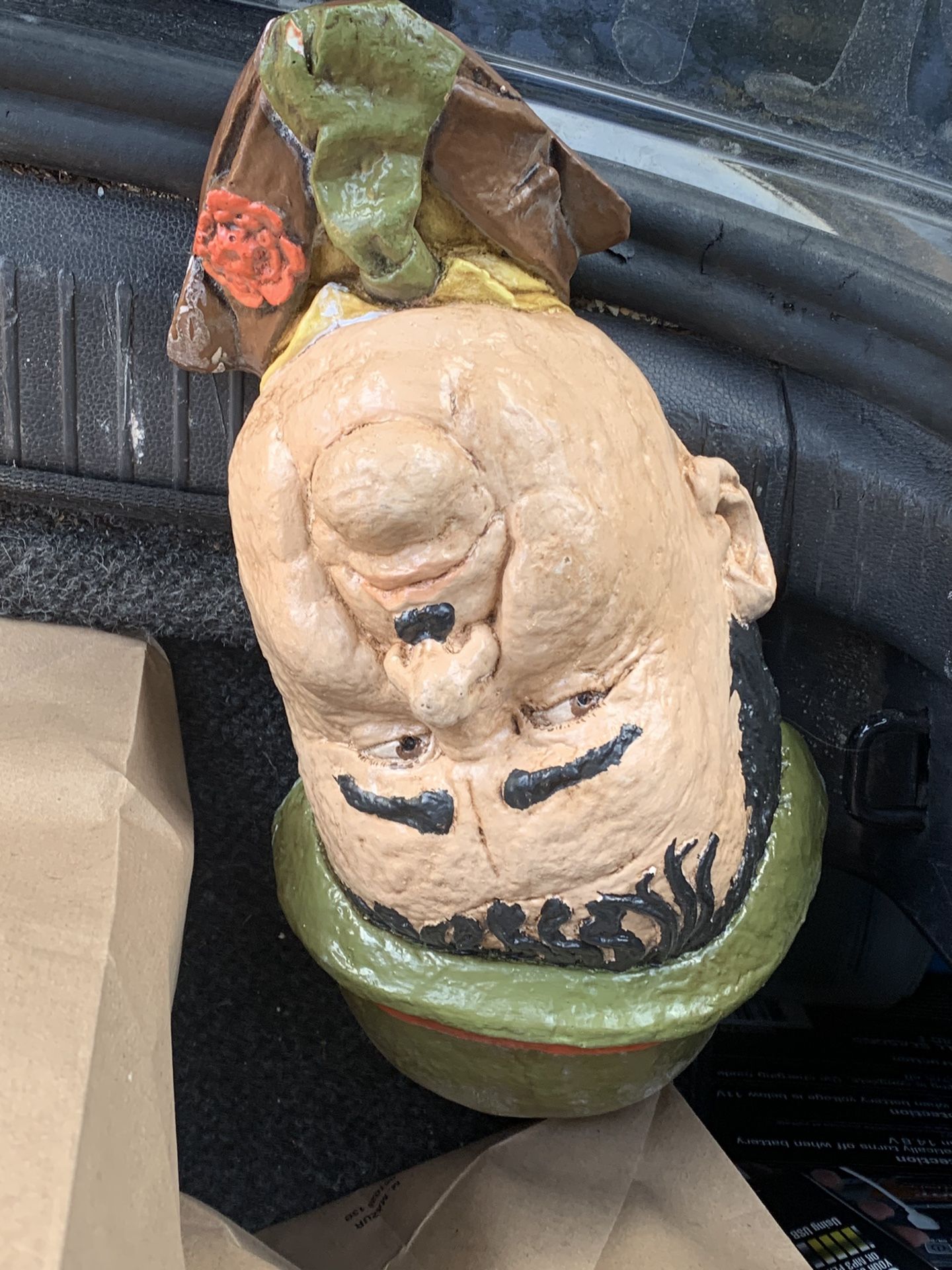 Oliver Hardy Head Statue!! $25!!