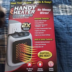 Never Used Handy Heater Wall Outlet Space Heayer