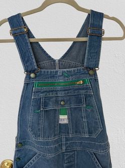 Liberty Men's 100% Cotton Relaxed Fit Bib Blue Overalls, Sz Tag 32x30