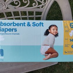 Diapers - Size 6-144ct up&up: 35+ Lbs, Absorption Channels, Wetness Indicator, Hypoallergenic