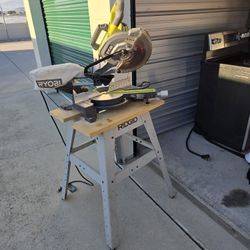 10 Inch 15 Amp Ryobi Compound, Radial Arm Saw 