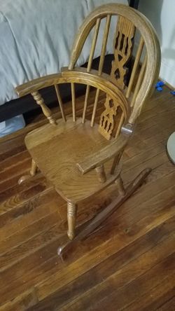 wood rocking chair for kids