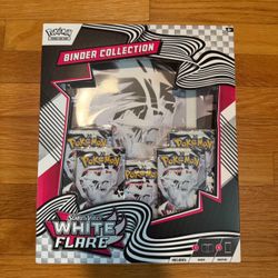 White flare binder collection