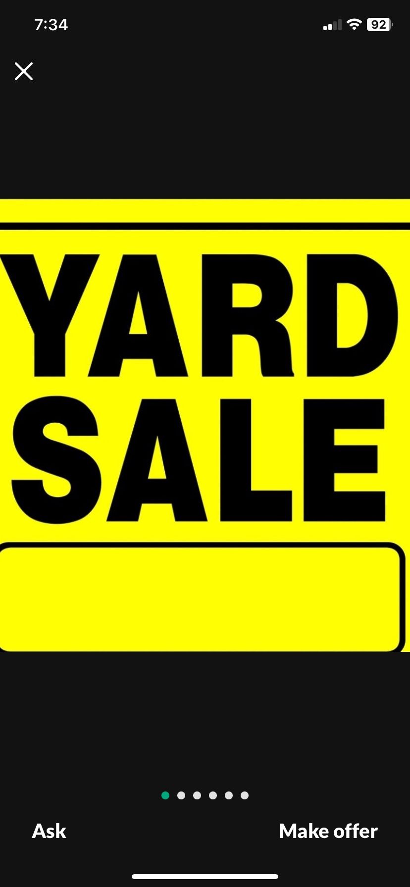 Yard. Sale!!