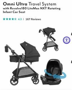 Evenflo Omni ultra travel system w/ revolve 180 car seat