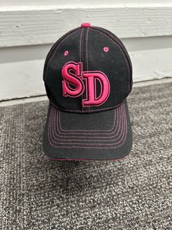 San Diego Padres SD MLB Baseball Cap Hat Black Pink