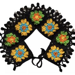 Detachable Victorian collar crochet Peter pan VINTAGE Choker Lace granny square