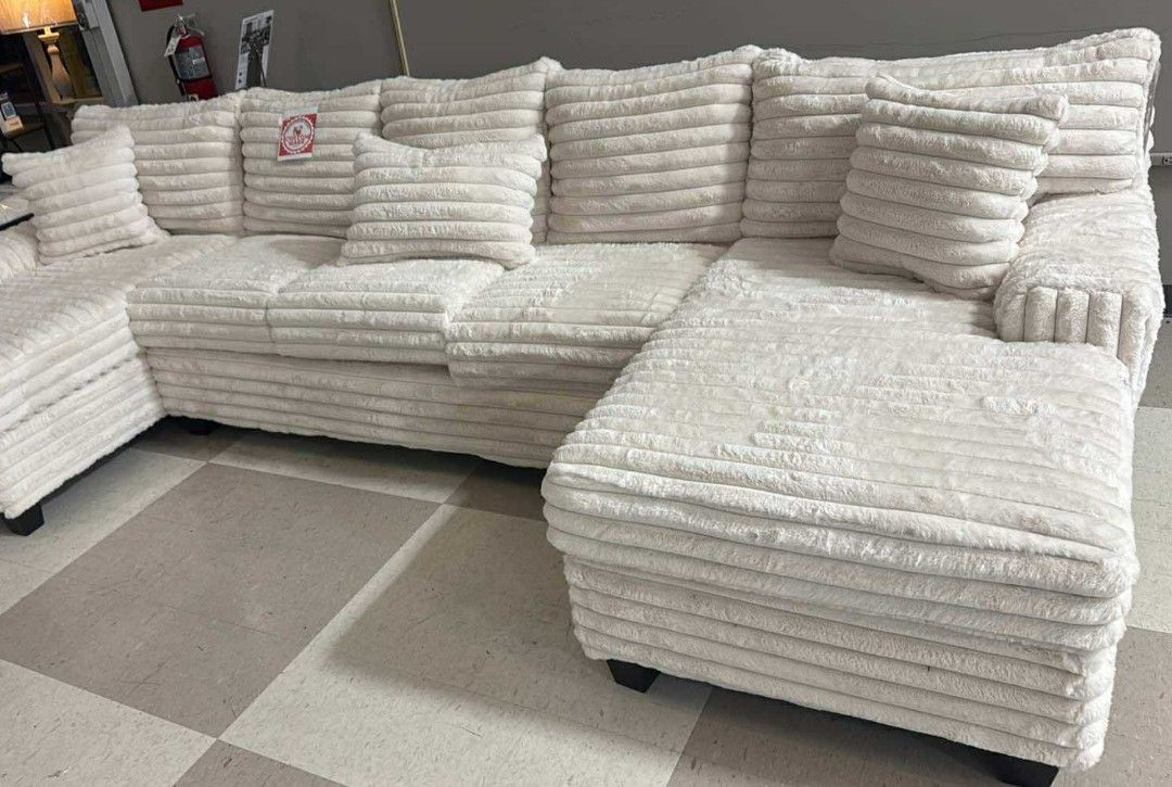 OM• $38 Initial • Brand New Sectional With Chaise