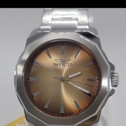 invicta Speedway Dominus  Men's Watch 42mm silver and gold 