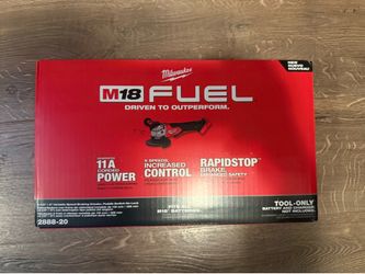 M18 FUEL 18V Lithium-Ion Brushless Cordless 4-1/2 in./5 in. Grinder with Variable Speed & Paddle Switch (Tool-Only)