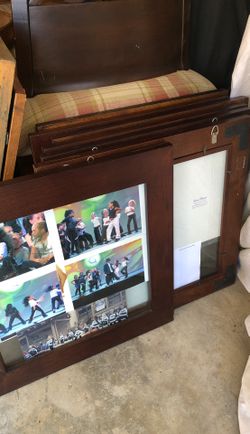 Pottery Barn wood 19” square picture frames