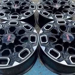 20” Chevy Silverado Dodge Ram 2500 GMC Denali Sierra 3500 8X6.5 We Finance Wheels Set New 