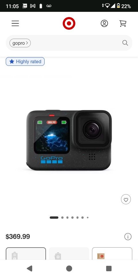 Go Pro 12 Black With Stand And Selfie Stick