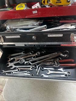 Tool box with tools in it