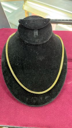 10K Gold Foxtail Necklace Length 26 : 19.6 grams