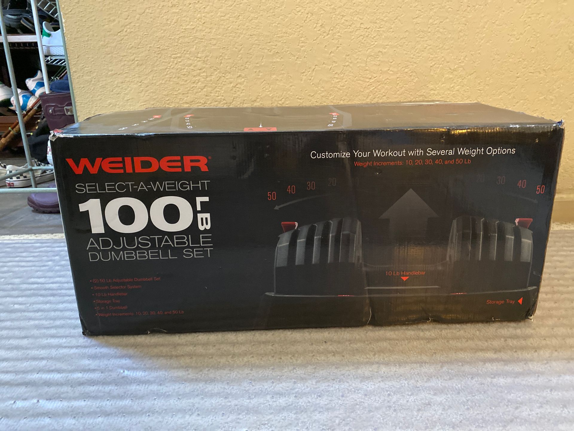 Welder Adjustable Dumblebell Set "100LB"