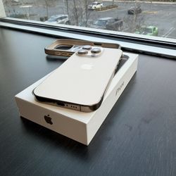 iPhone 16 Pro – 512GB – Desert Titanium (GOLD) – Factory Unlocked - Battery health: 94%