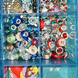 2.cases.of.Beads And PANDORA Style Charms