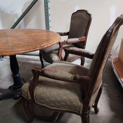 Antique Dining Table With 4 Chairs