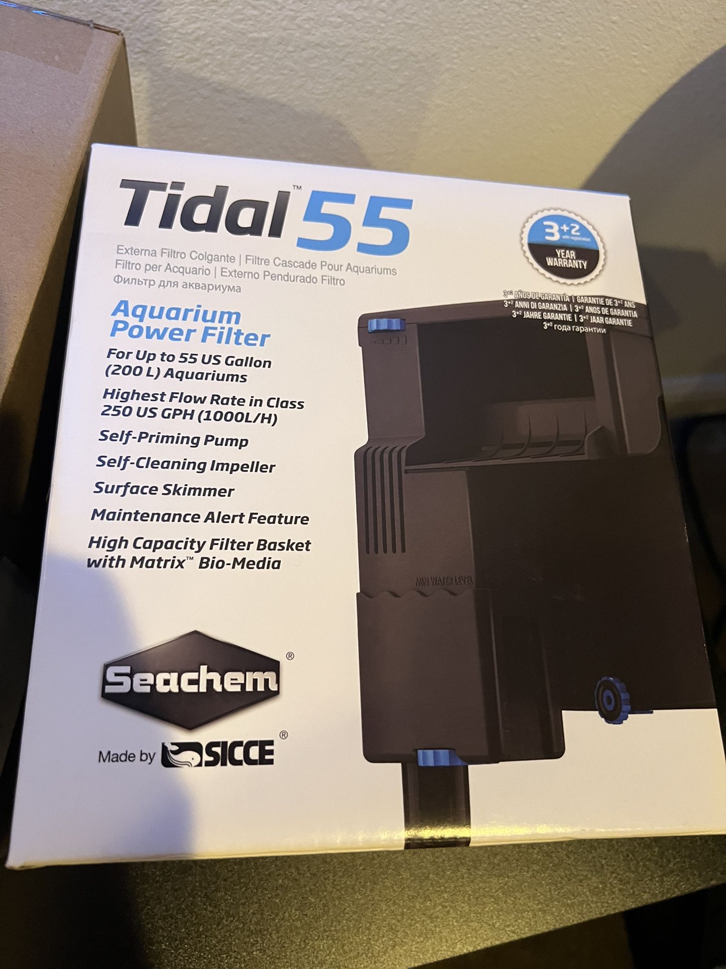 Seachem Tidal 55 - Aquarium Power Filter