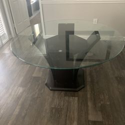 Glass Dining Table w/o Chairs