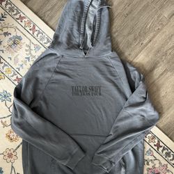 Taylor Swift Eras Tour Blue Hoodie OFFICIAL TOUR MERCH - L