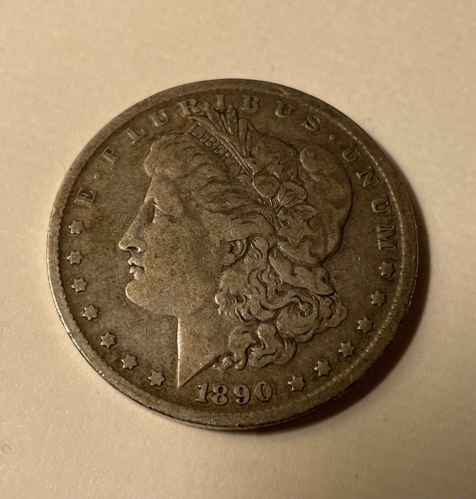 1890 O Morgan Silver Dollar